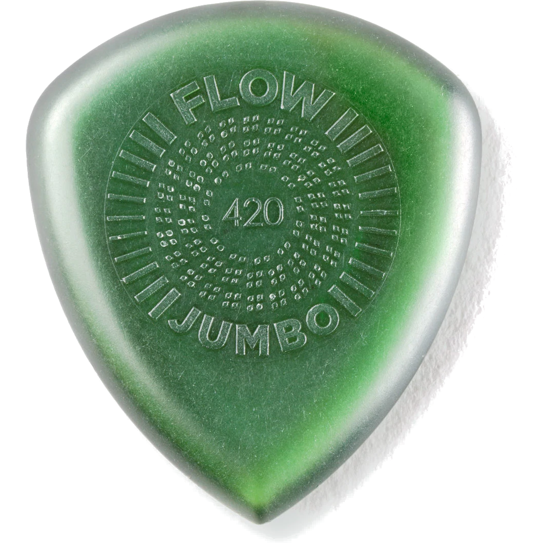 Dunlop Flow Jumbo Grip 420 Pick 4.2mm plectrumset (12 stuks)