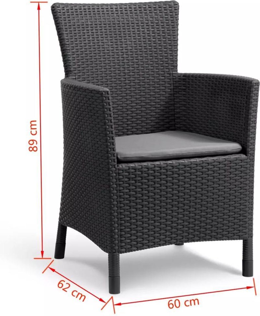 Allibert Iowa Tuinstoel - Zwart