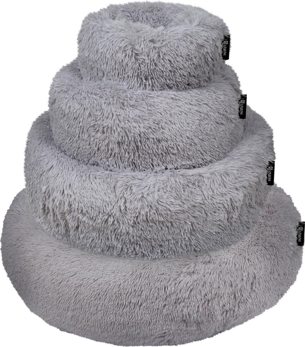 District 763 Hondenmand Donut Fuzz Zand - Roze