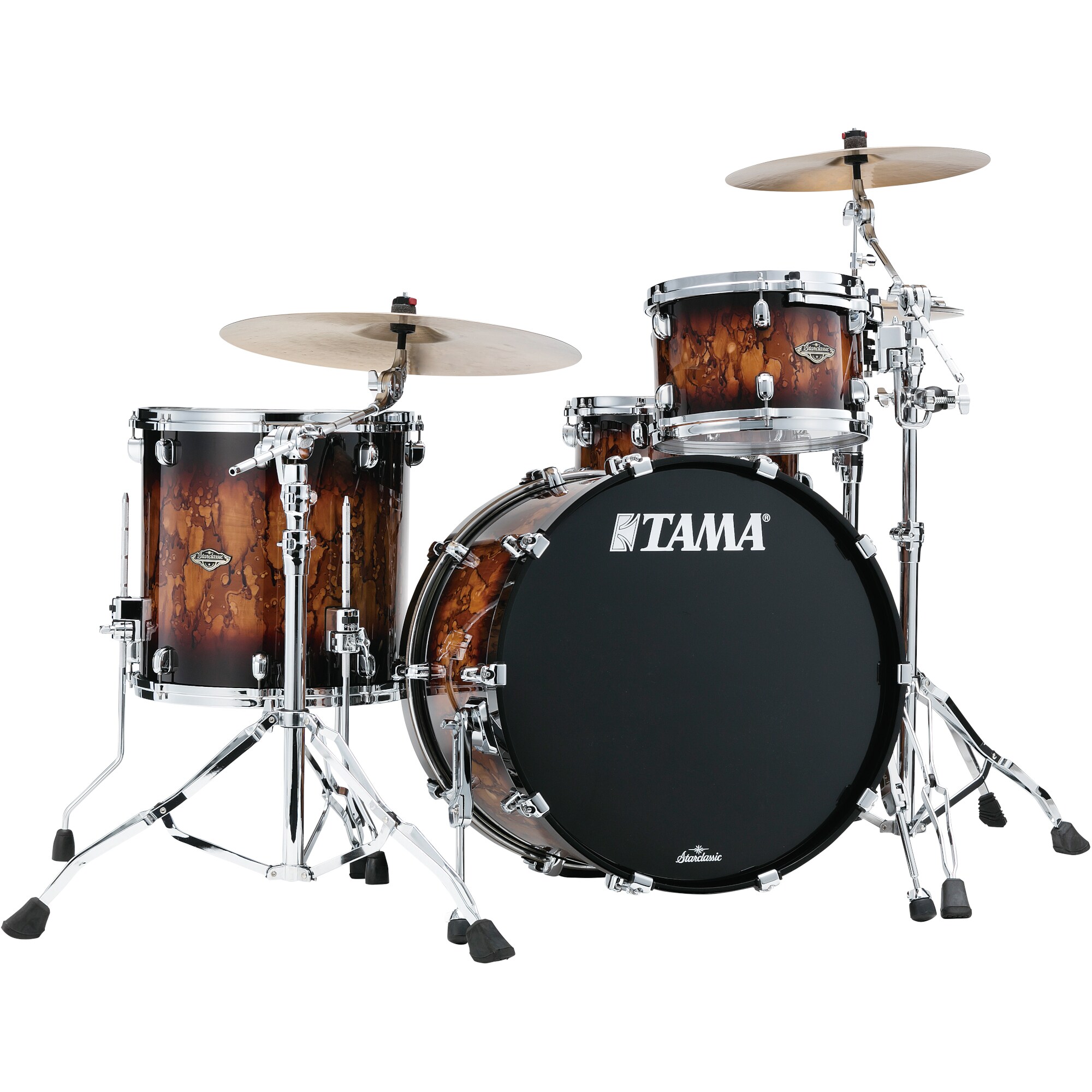 TAMA WBS32RZS-MBR Starclassic W/B Molten Brown Burst 3d. shellset