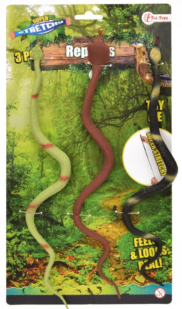 Toi-Toys Toi Toys stretchy slangen 3 delig 27 cm