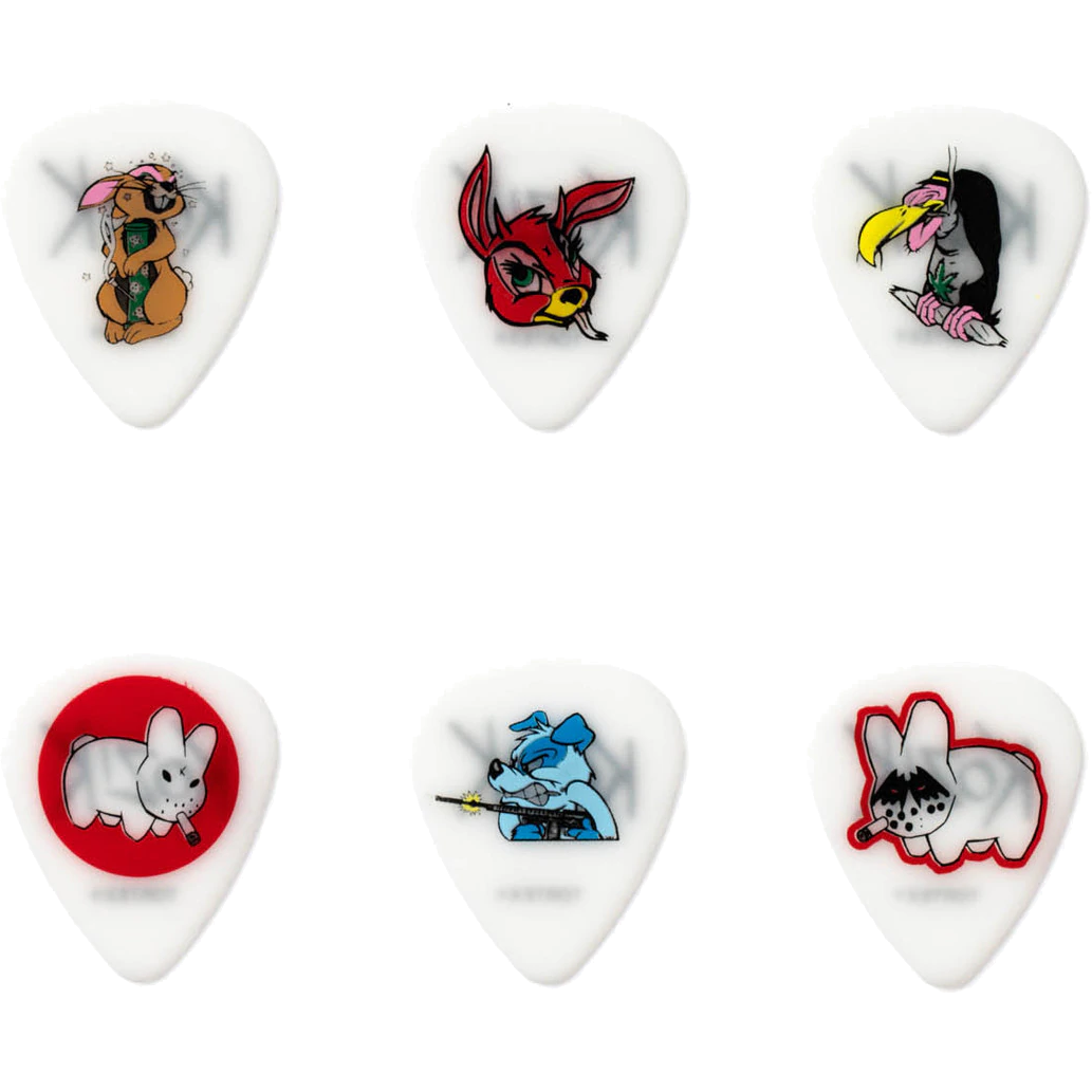 Dunlop Blackline Originals BL109P100 Frank Kozik 1.00mm plectrumset (6 stuks)