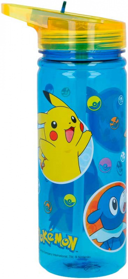 Stor waterfles Pokémon junior 580 ml tritan/geel - Blauw