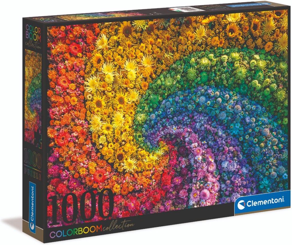 Clementoni legpuzzel Whirl Colorboom karton 1000 stukjes