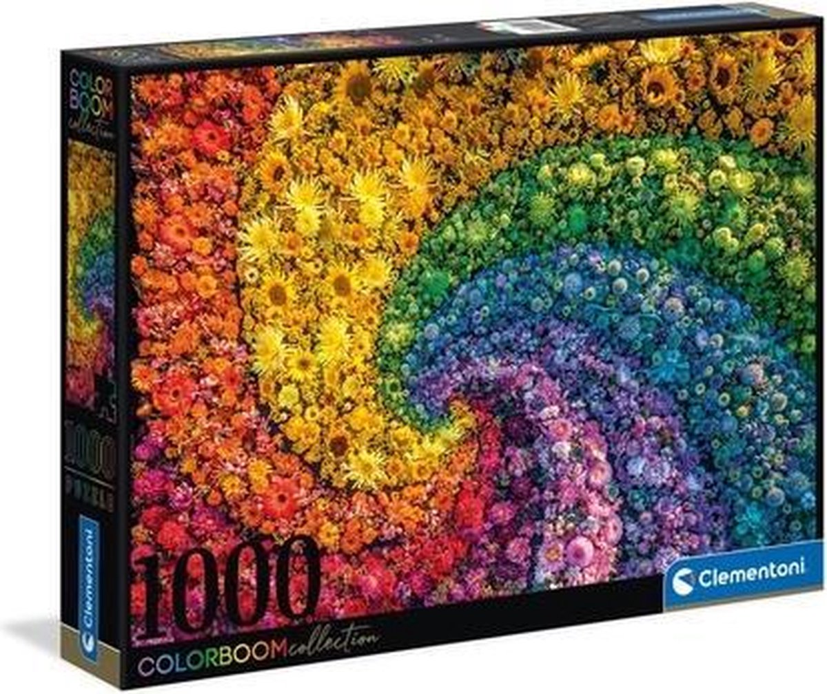Clementoni legpuzzel Whirl Colorboom karton 1000 stukjes