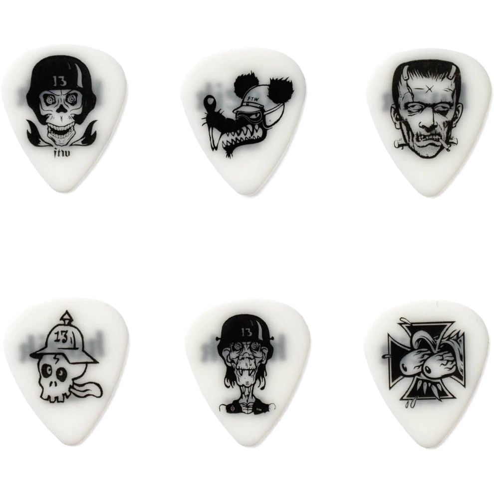 Dunlop Blackline Originals BL113P100 Frank Kozik 1.00mm plectrumset (6 stuks)