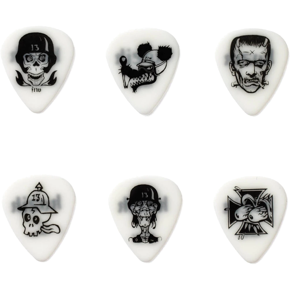 Dunlop Blackline Originals BL113P73 Frank Kozik 0.73mm plectrumset (6 stuks)