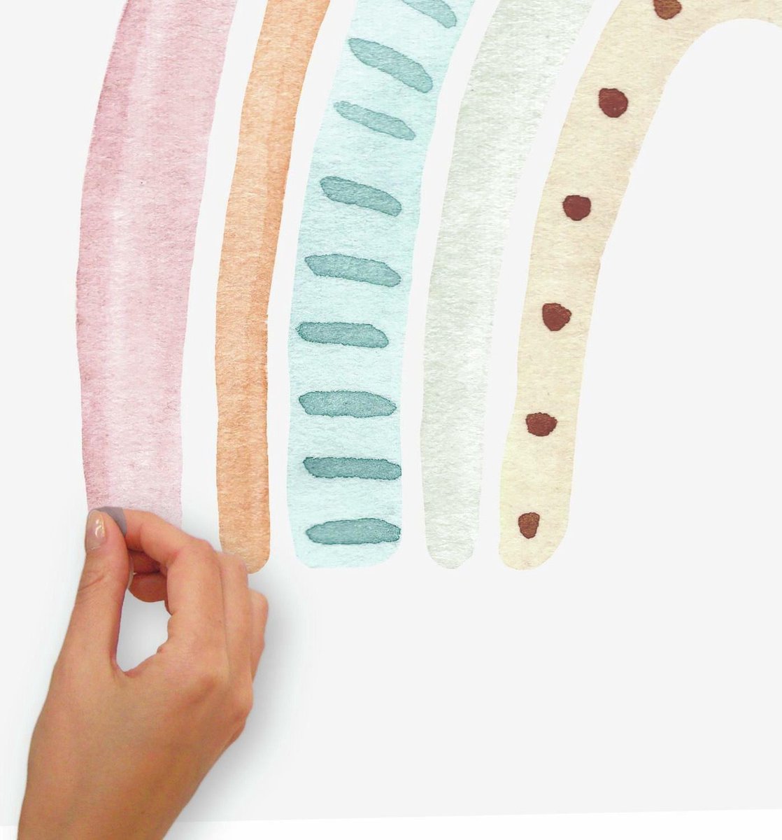 RoomMates muursticker Rainbow 66,3 x 94 cm vinyl 7 delig