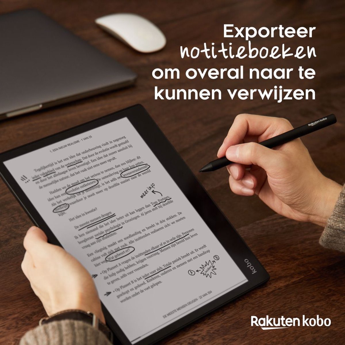 Kobo Elipsa + Back Cover + Stylus - Blauw