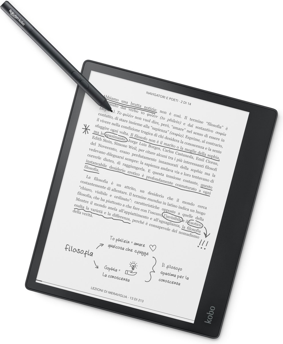 Kobo Elipsa + Back Cover + Stylus - Blauw