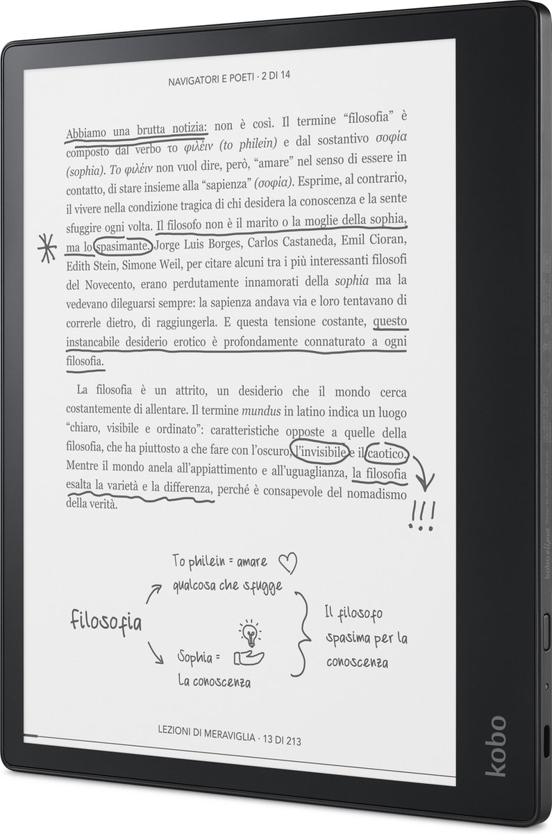 Kobo Elipsa + Back Cover + Stylus - Blauw