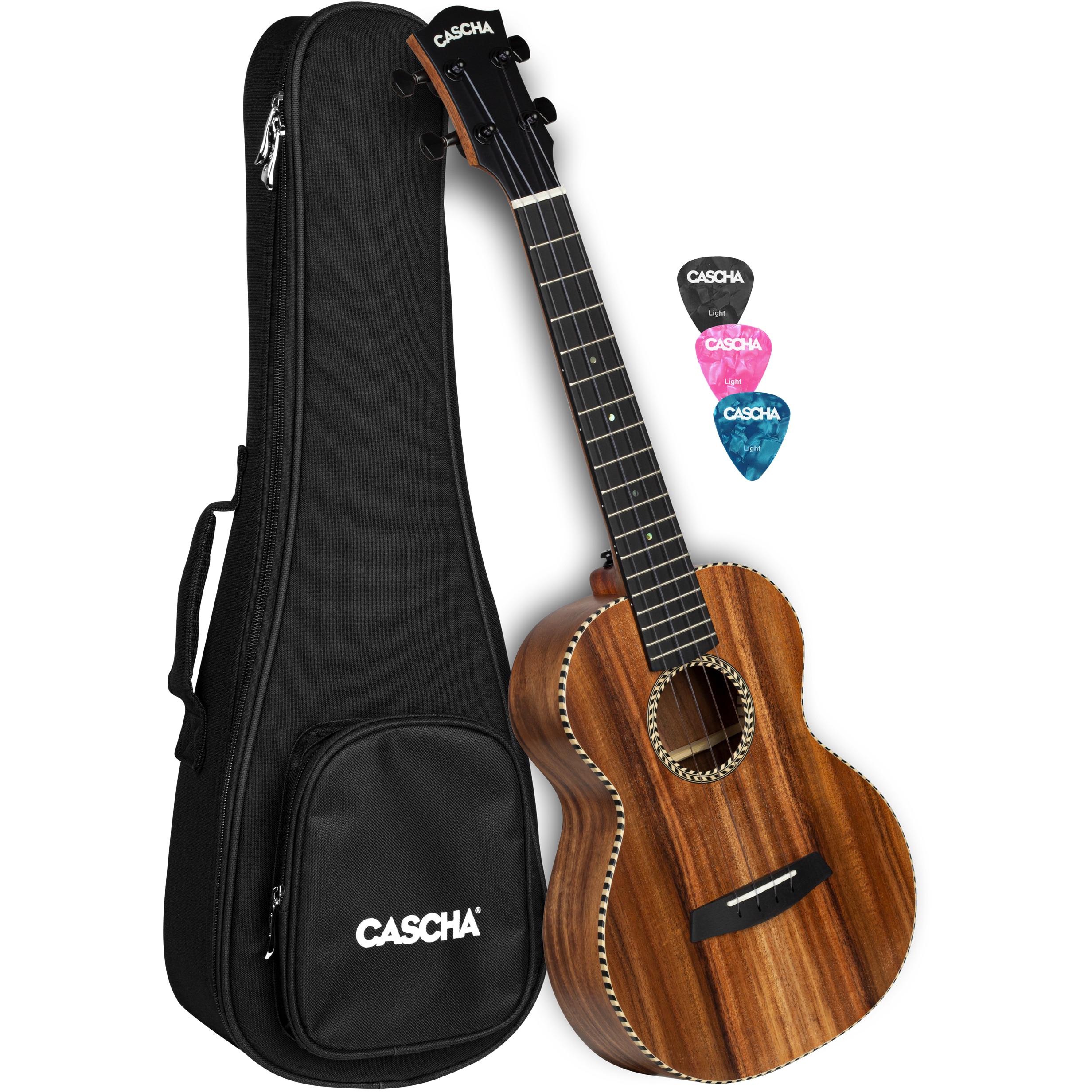 Cascha HH 2311 all solid acacia tenor ukelele