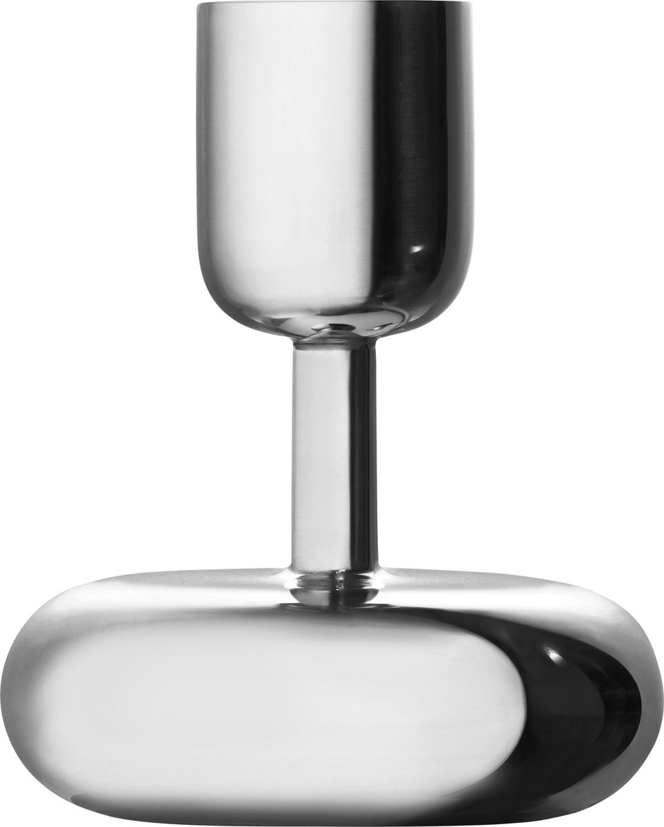 iittala Nappula Kandelaar 10,7 cm - Silver