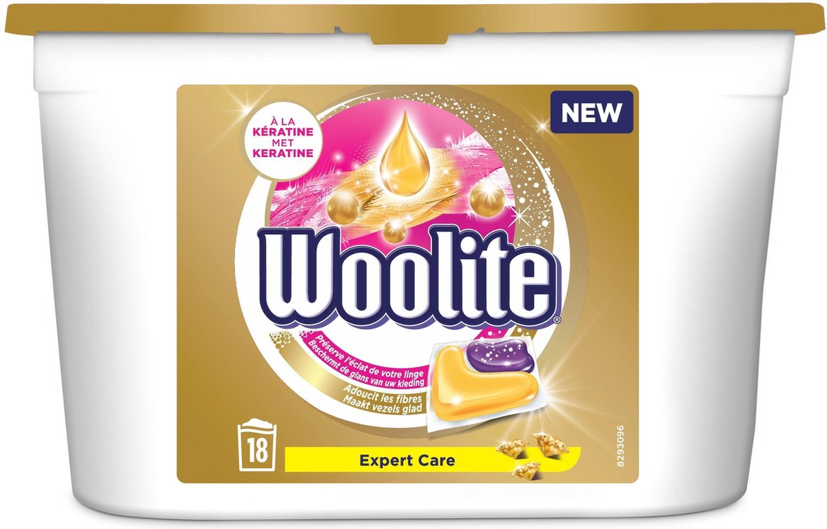 Woolite Pro Care Wasmiddel Wascapsules - 18 Wasbeurten