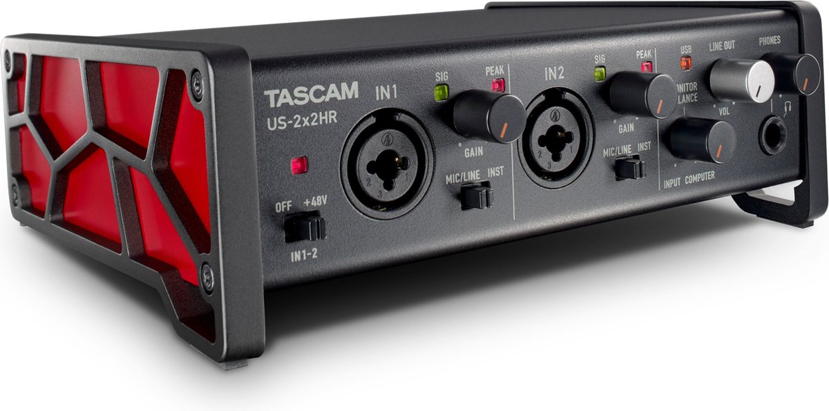 Tascam US-2x2HR hoge resolutie USB audio interface