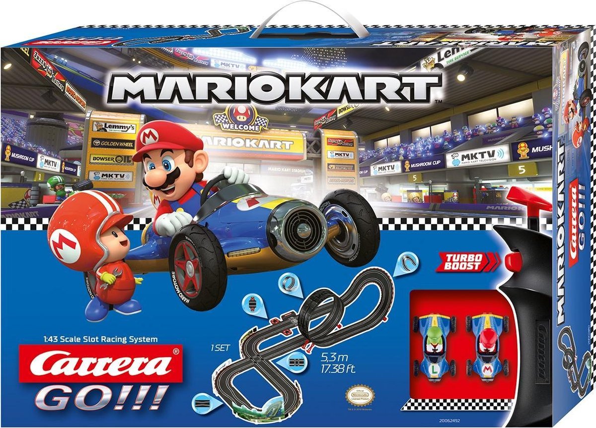 Carrera GO! racebaanset Nintendo Mario Kart™ 8 530 cm - Zwart