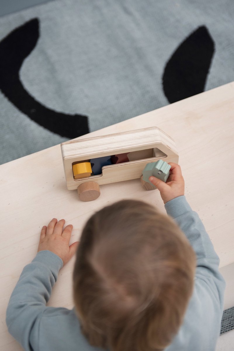 Trixie bus Dieren junior 12 x 18 x 6 cm hout naturel 5 delig