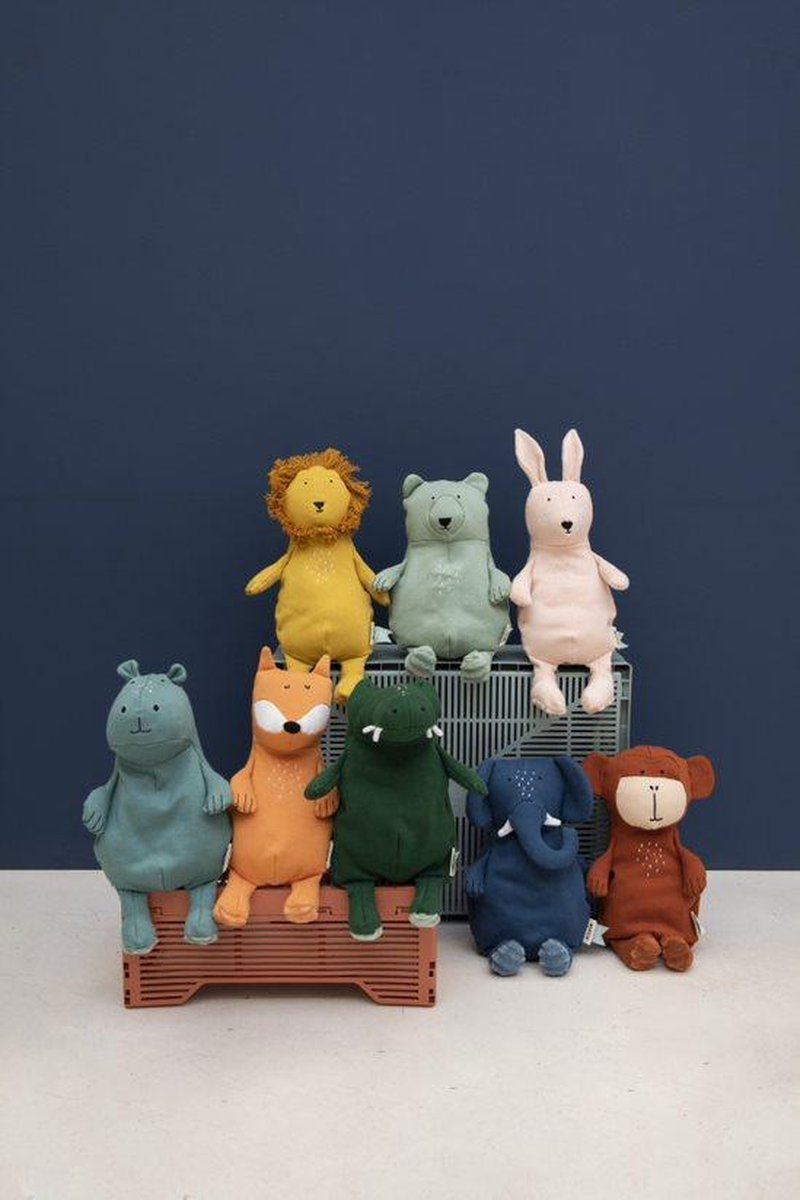 Trixie knuffelkrokodil Mr. Crocodile junior 38 cm katoen - Groen