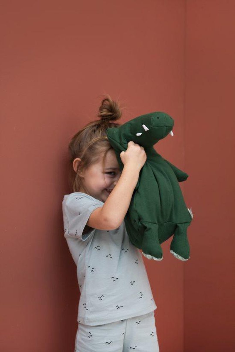 Trixie knuffelkrokodil Mr. Crocodile junior 38 cm katoen - Groen