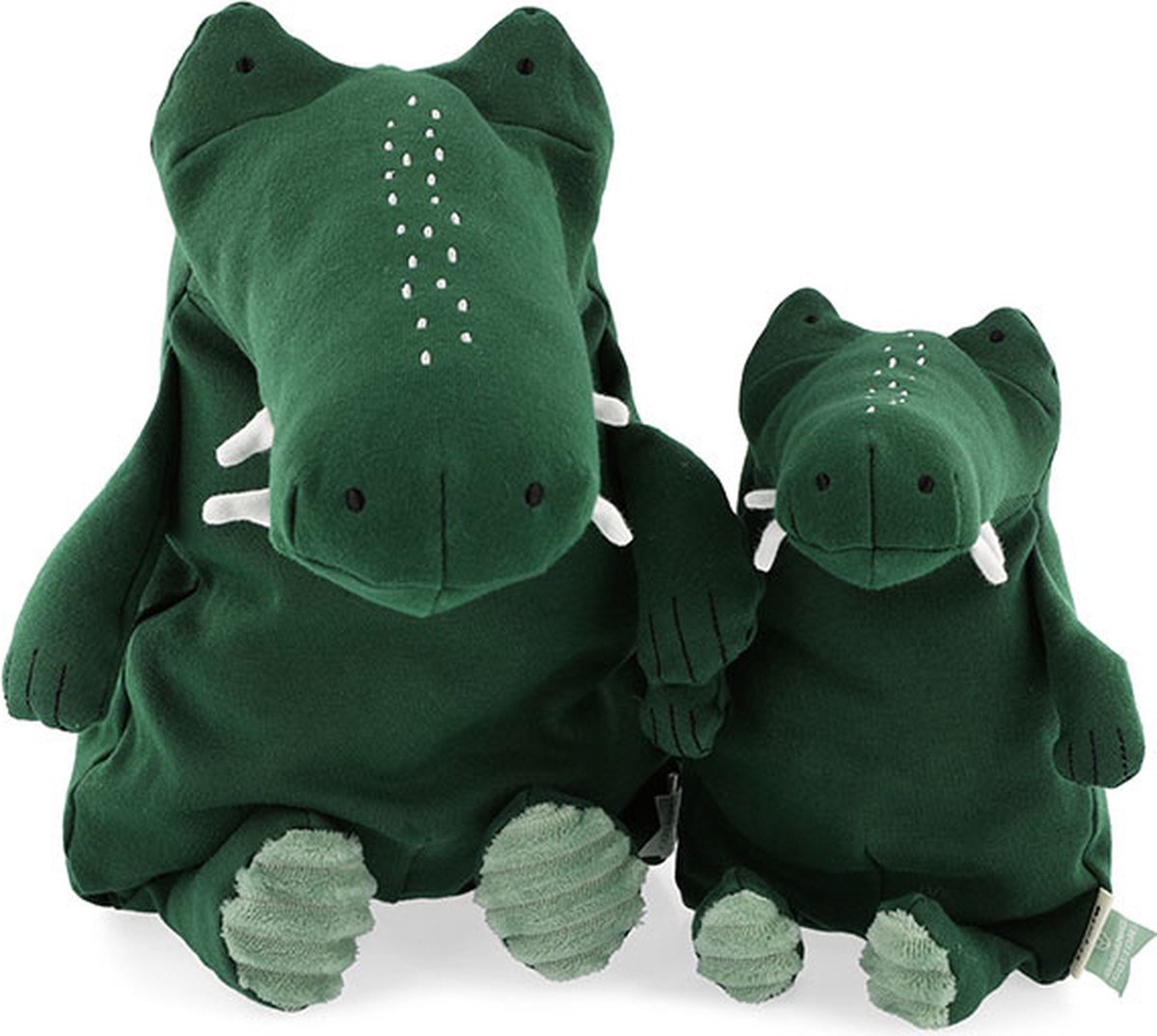 Trixie knuffelkrokodil Mr. Crocodile junior 26 cm katoen - Groen