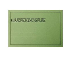 De Haske muziekboekje 6 balks groen doorschoten