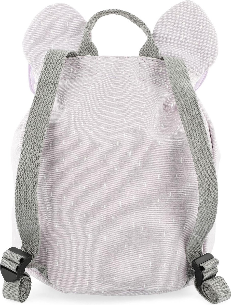 Trixie rugzak Mrs. Mouse junior 0,7 liter 30 cm polykatoen grijs