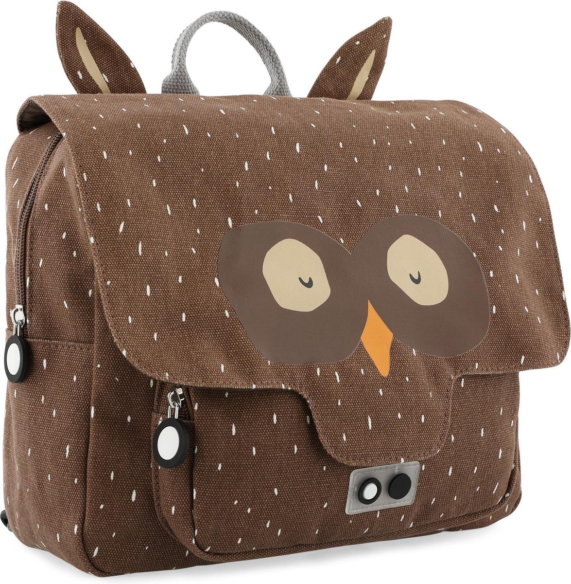 Trixie schooltas Mr. Owl junior 7 liter 29 cm polykatoen - Bruin