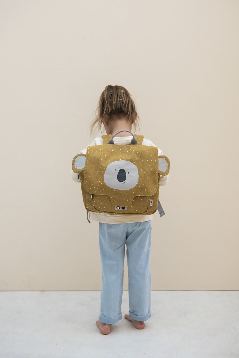 Trixie schooltas Mr. Koala junior 7 liter 29 cm polykatoen geel