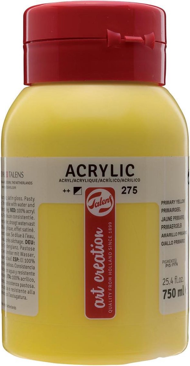 Talens acrylverf Art Creation 750 ml 16,5 cm - Geel