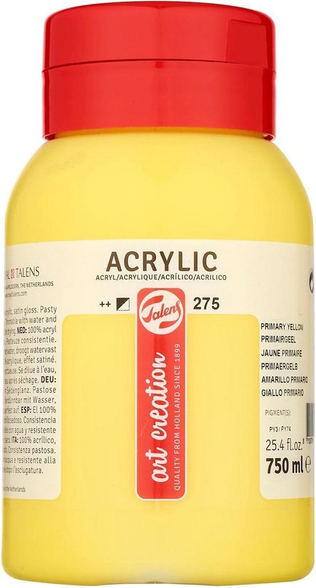 Talens acrylverf Art Creation 750 ml 16,5 cm - Geel