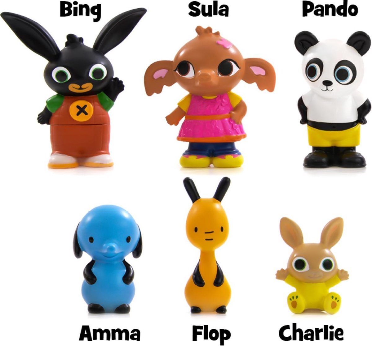 Bing speelfigurenkoffer & Friends 5 9 cm 6 stuks