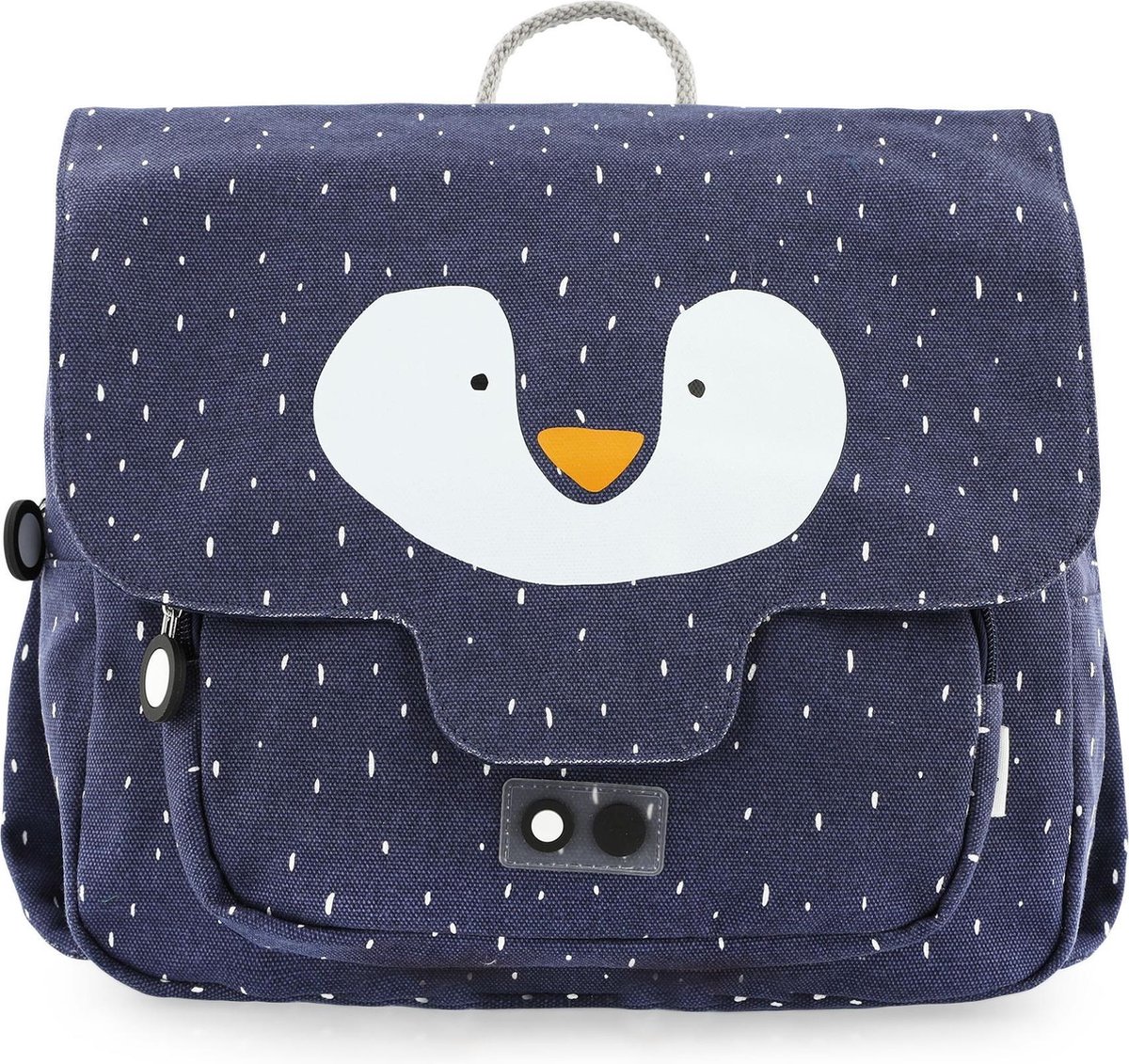 Trixie schooltas Mr. Penguin junior 7 liter 29cm polykatoen - Blauw