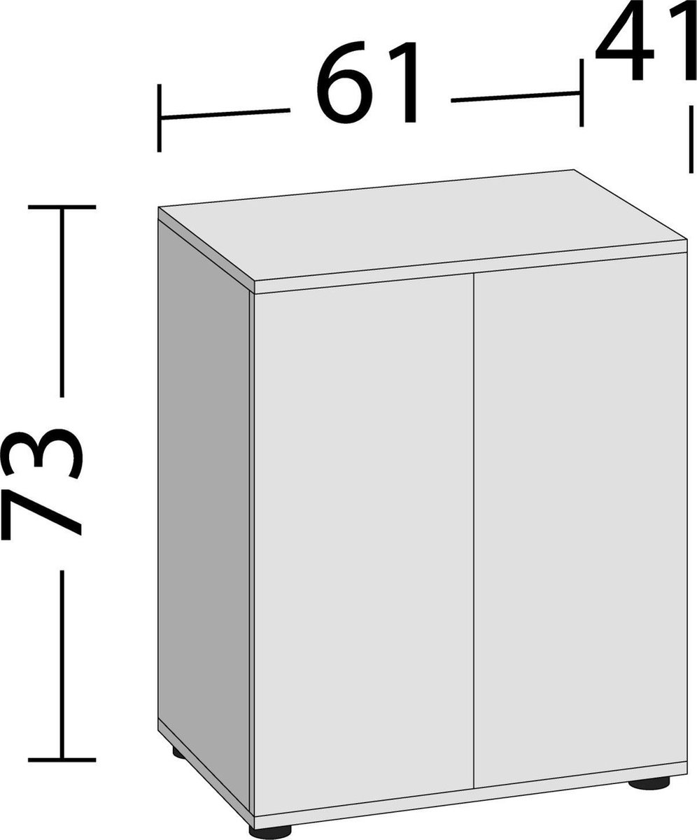 Juwel Kast Lido 120 Sbx 61x41x73 cm - Aquariummeubel - - Zwart