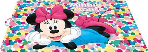 Disney placemat Minnie Mouse meisjes 43 x 28,1 cm - Roze
