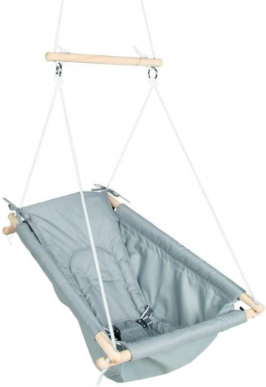 Roba hangschommel 61 x 77 x 28 cm hout/polyester taupe - Grijs