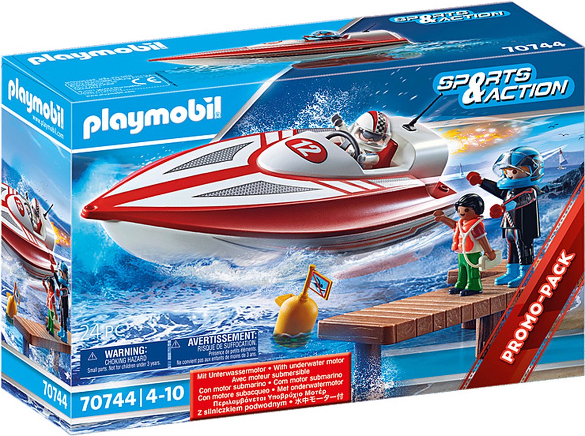 Playmobil Sports & Action Speedboot met onderwatermotor (70744)