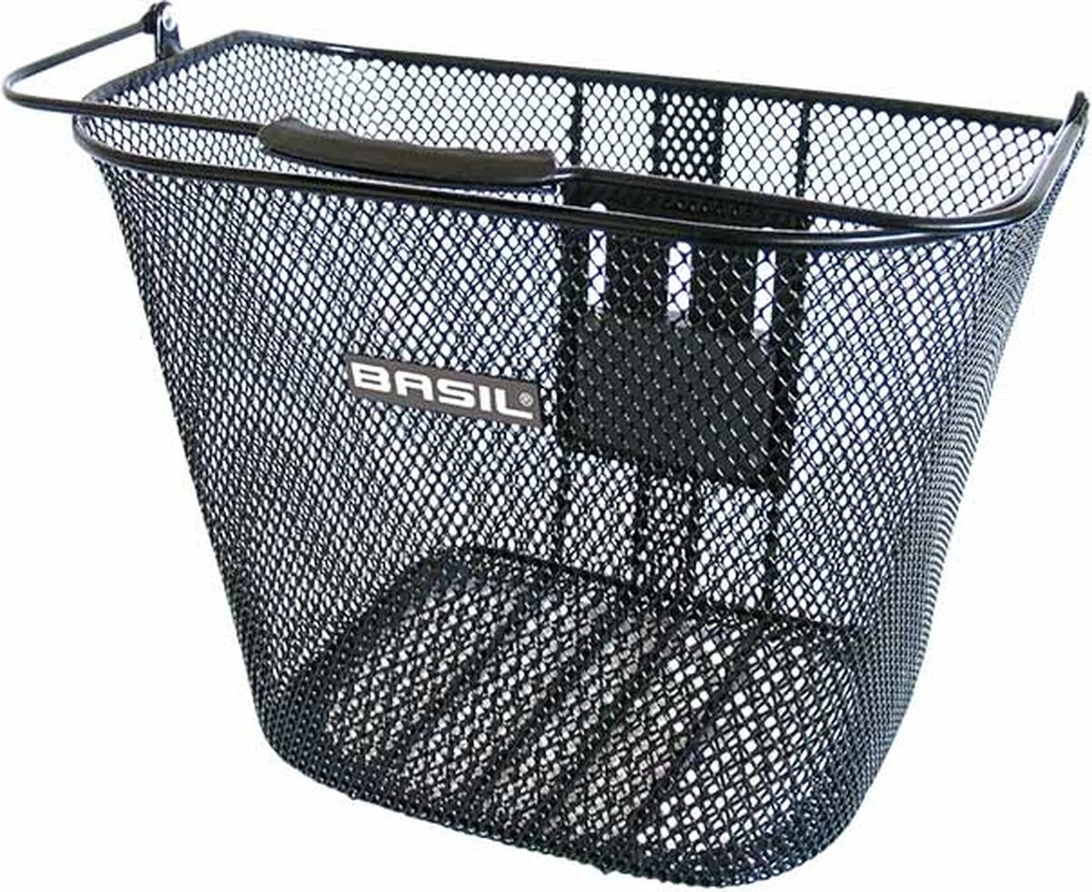 Basil fietsmand Bremen KF voor 23 liter staal - Zwart