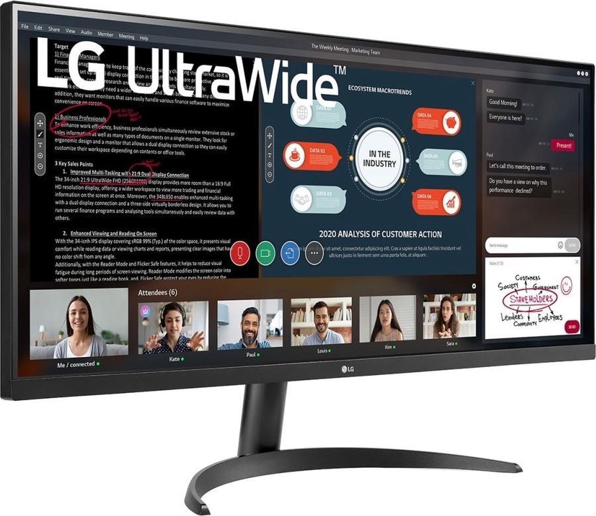 LG UltraWide 34WP500 - Zwart