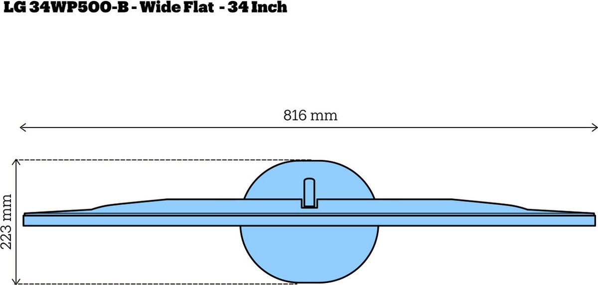 LG UltraWide 34WP500 - Zwart