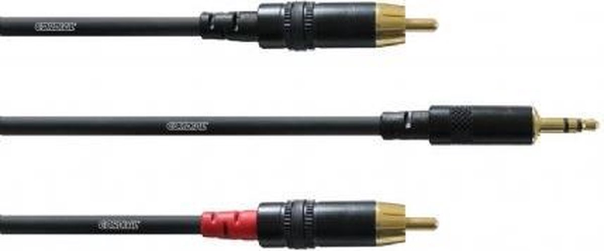 Cordial CFY3WCC Intro 3.5mm TRS jack - 2x RCA 3 meter