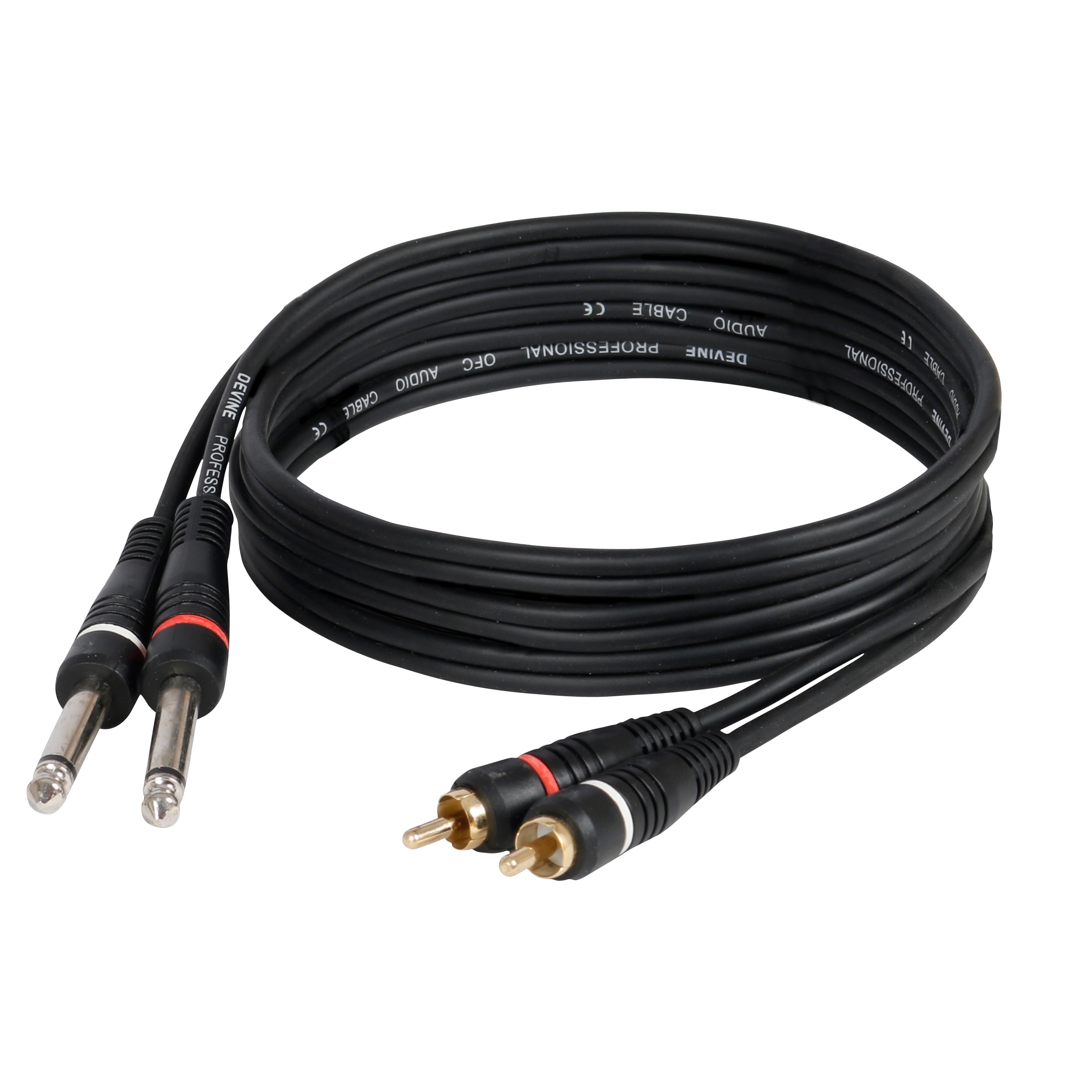 Devine VA3015 2x jack male - 2x RCA male 1.5 meter