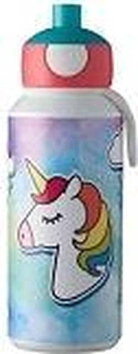 Mepal drinkfles unicorn junior 400 ml ABS wit lichtblauw