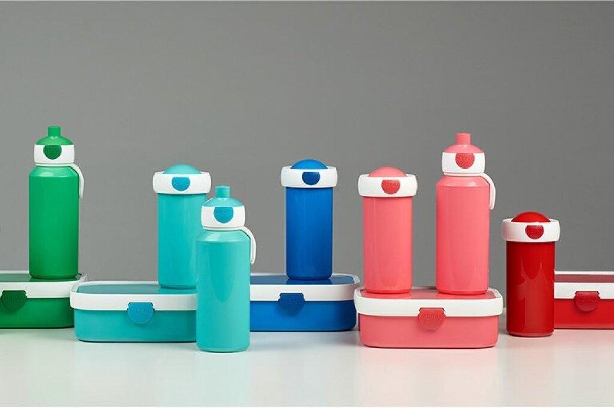 Mepal drinkfles unicorn junior 400 ml ABS wit lichtblauw