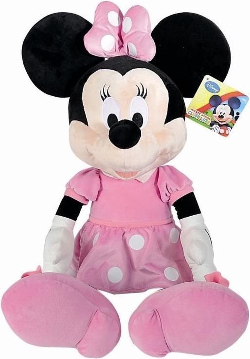 Nicotoy knuffel Minnie Mouse 120 cm pluche - Rosa