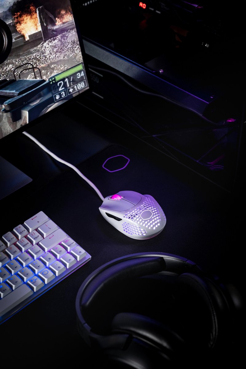 Coolermaster MM720 RGB Bedrade Gaming Muis - Wit