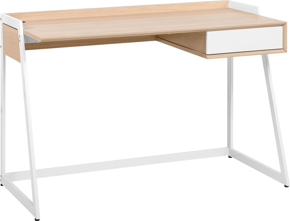 Beliani Quito Bureau Mdf 60 X 120 Cm - Bruin