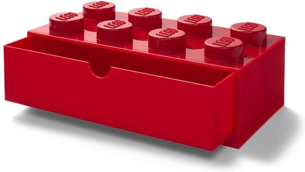 Lego Bureaulade 8 Noppen 15,8 X 31,6 Cm Polypropeen - Rood