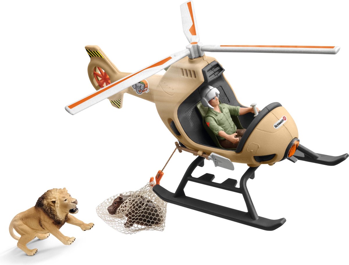 Schleich Safari - Reddingshelikopter Voor Dieren 42476