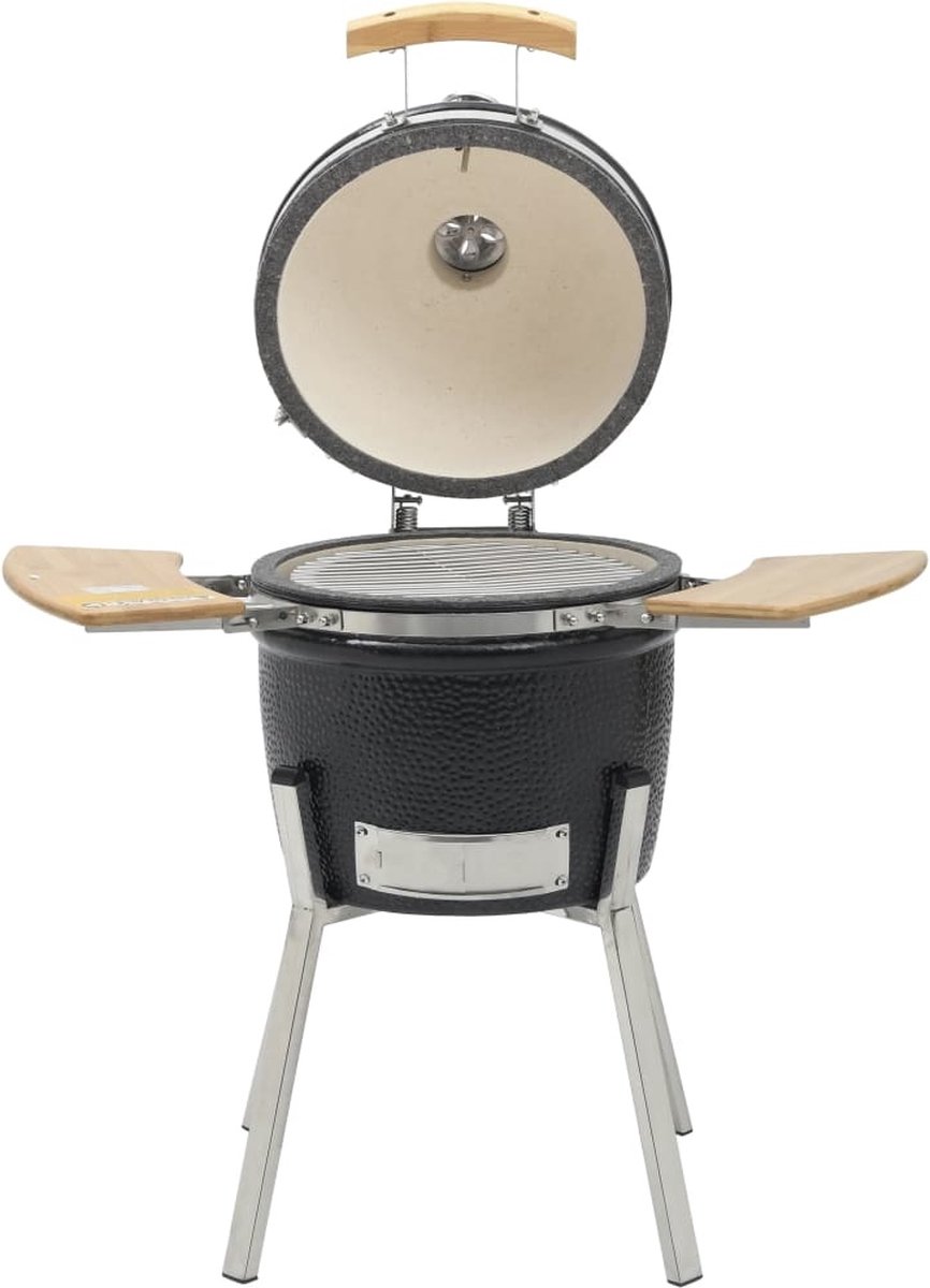 Vidaxl Kamado Barbecue 76 Cm Keramiek - Zwart
