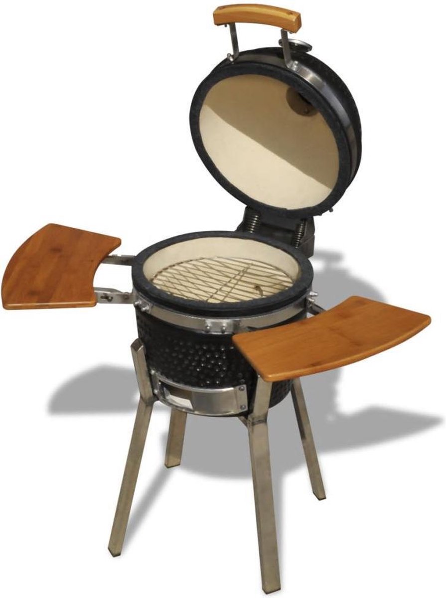 Vidaxl Kamado Barbecue 76 Cm Keramiek - Zwart